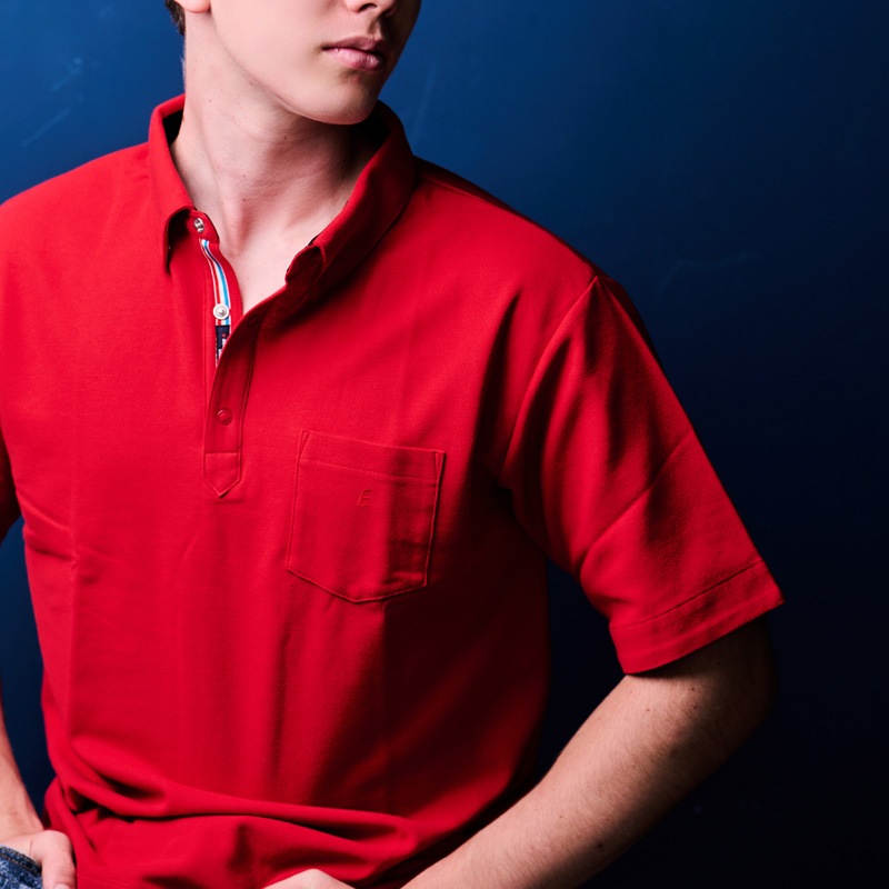 UVカットクラッシックフィットポロシャツ　男性の紫外線対策　