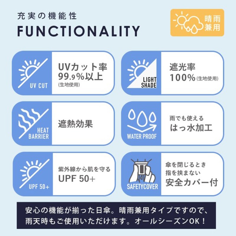 ムーミン晴雨兼用/折畳傘　ムーミン谷の彗星/ブルー　50ｃｍ　遮熱・遮光　