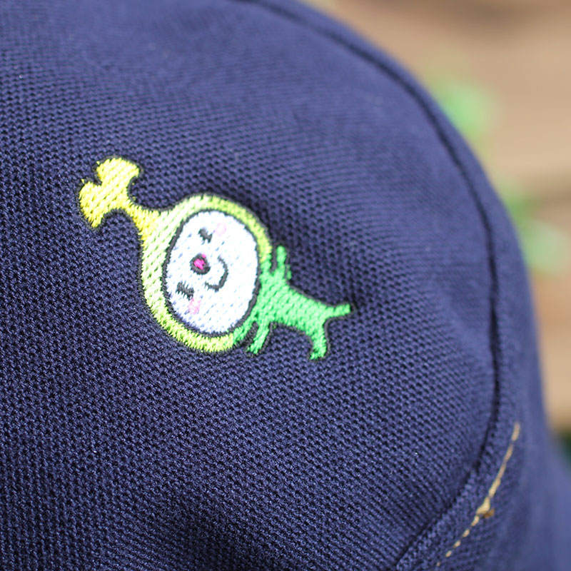 和光市オリジナルデザイン　３ＷＡＹＵＶカット帽子　わこうっち刺繍　