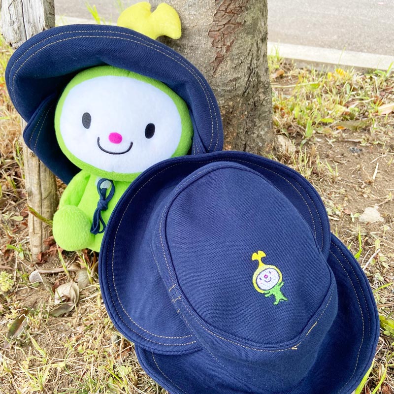 和光市オリジナルデザイン　３ＷＡＹＵＶカット帽子　わこうっち刺繍　