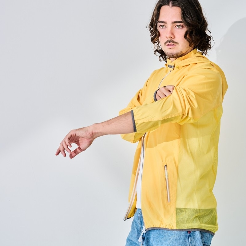【究極のUV＆汗コントロールウェア】ブレッサブルメッシュUVパーカー　イエロー　エポカル