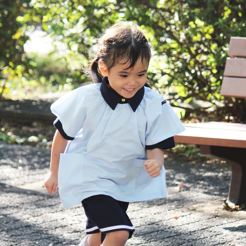 UVカット スモック半袖　幼稚園入園のご準備に！