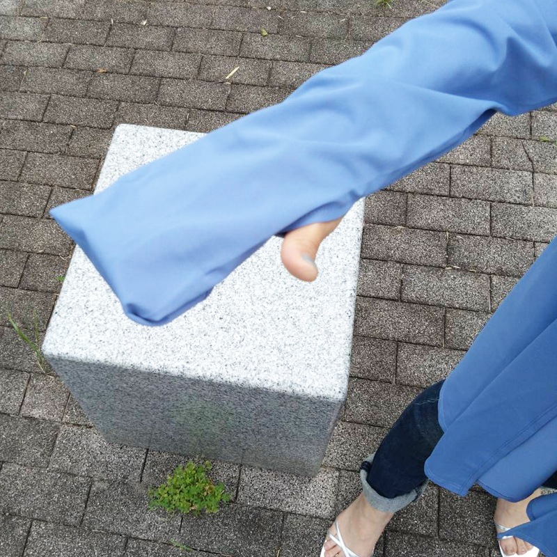 【近赤外線と紫外線をともにカットする】マジック3WAYフード付きロングカーディガン　Trubeaute(R)（トゥルーボーテ）　アイボリー