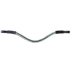 LA・RUE　額革 FULL クリスタルゴールド＆クリア 5ライン　乗馬　馬術 LA・RUE 額革 FULL クリスタルゴールド＆クリア 5ライン 乗馬 馬術