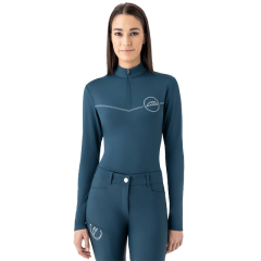 【中古・未使用品】EQUILINE エクイライン ジップアップ ダウンジャケット S ネイビー Q10661 レディース 乗馬 馬術 中古・未使用品】EQUILINE エクイライン ジップアップ ダウン