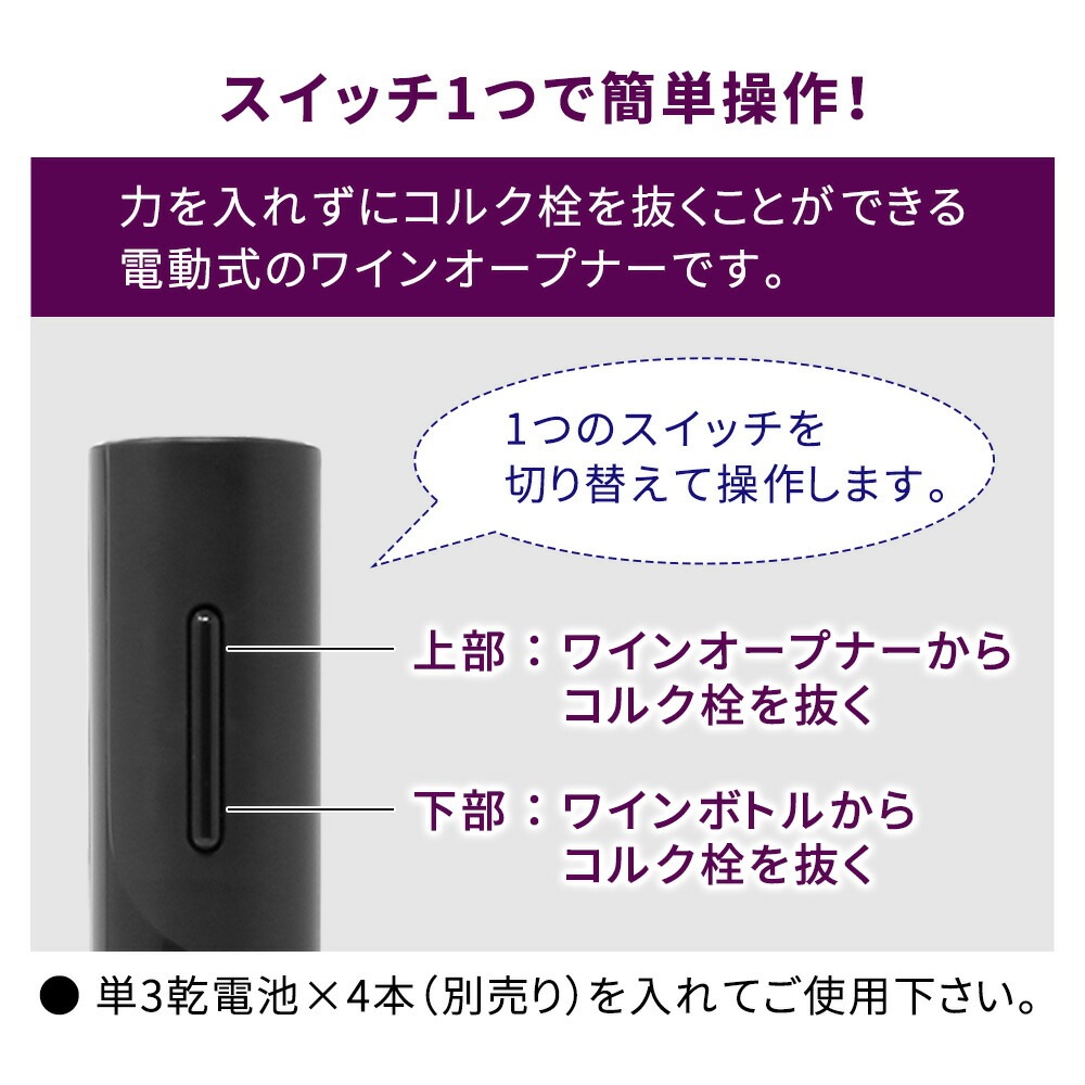 ワインオープナー 4点セット オープナー ワイン エアー 空気圧 手動 