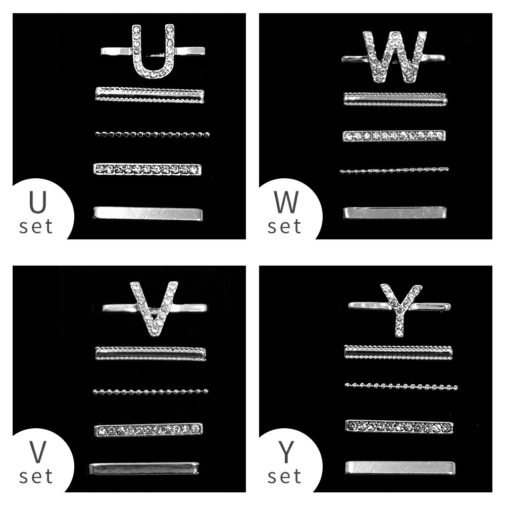 イニシャルチャーム 選べる2個セット アップルウォッチチャーム
