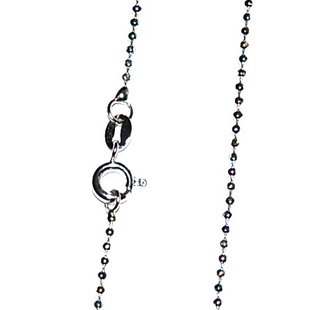 5-P014　チェーンネックレス　シルバー２本