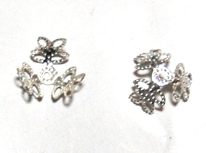 5-P026S 花座 シルバー 10ヶ