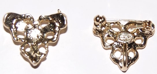 5-P036 ペンダントとブローチ金具 ゴールド 2ヶ