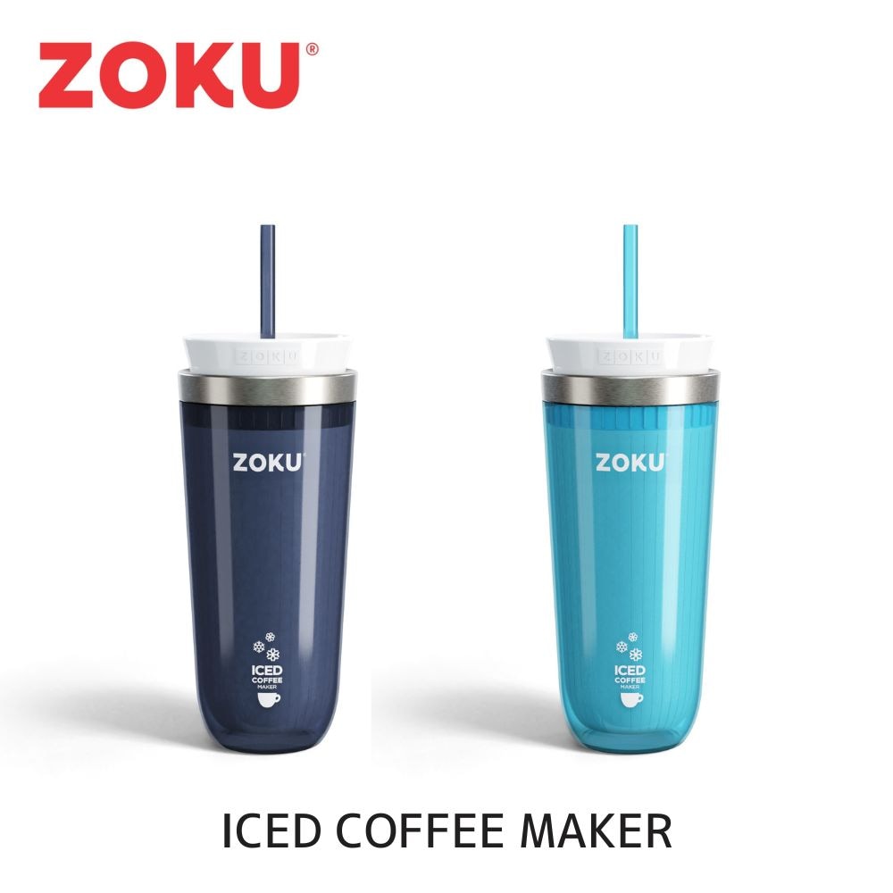 ZOKU ICE COFFEE MAKER ゾク アイスコーヒーメーカー アイスコーヒー コーヒー ホットコーヒー 紅茶 ドリップコーヒー コーヒーマシン 冷やす ボトル 容器 290ml ステンレス ストロー付き タンブラー 保冷 おしゃれ ギフト プレゼント