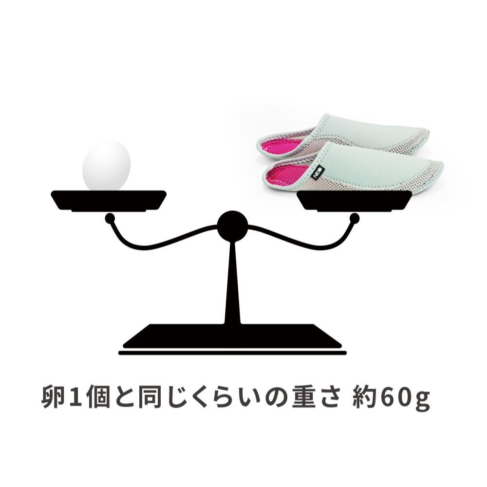 NEO Slipper Side mesh スリッパ ルームシューズ 丸洗いOK 軽量 滑り止め付 フィット感 ムレにくい 通気性 清潔 お出かけ 防災 オフィス 自宅用 ネオ Mサイズ メッシュ アウトドア おしゃれ ギフト プレゼント