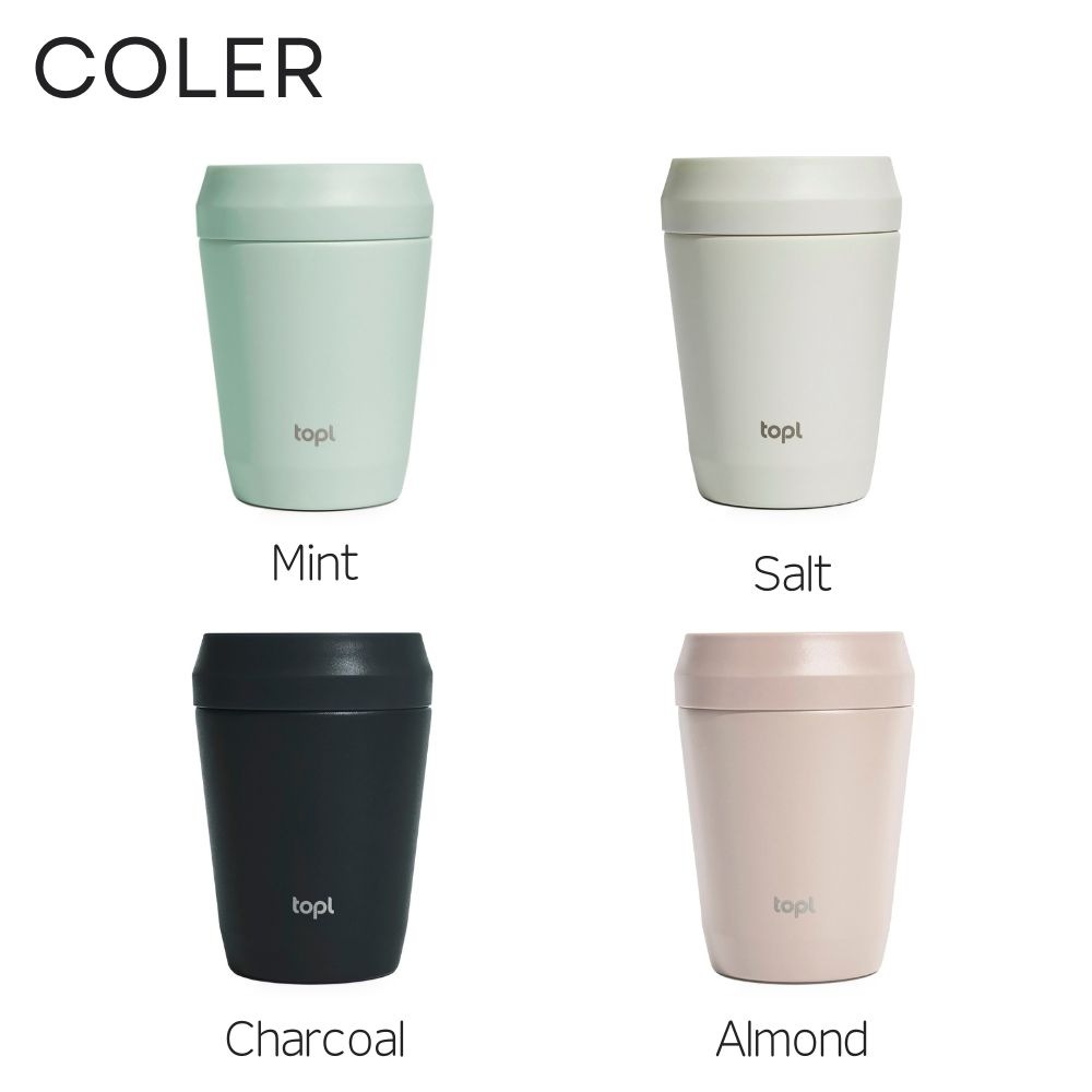 TOPL トゥゴータンブラー 235ml タンブラー トップル ステンレスタンブラー 蓋付き 保温 保冷 真空断熱 360度 透明蓋 To Go Tumbler コップ マグカップ コーヒー 蓋付きタンブラー 持ち運び 漏れにくい BPAフリー おしゃれ ギフト プレゼント