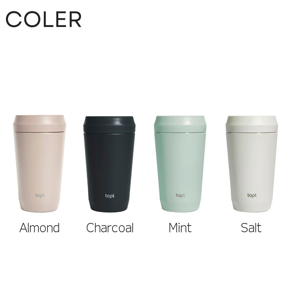 TOPL トゥゴータンブラー 350ml タンブラー トップル ステンレスタンブラー 蓋付き 保温 保冷 真空断熱 360度 透明蓋 To Go Tumbler コップ マグカップ コーヒー 蓋付きタンブラー 持ち運び 漏れにくい BPAフリー おしゃれ ギフト プレゼント