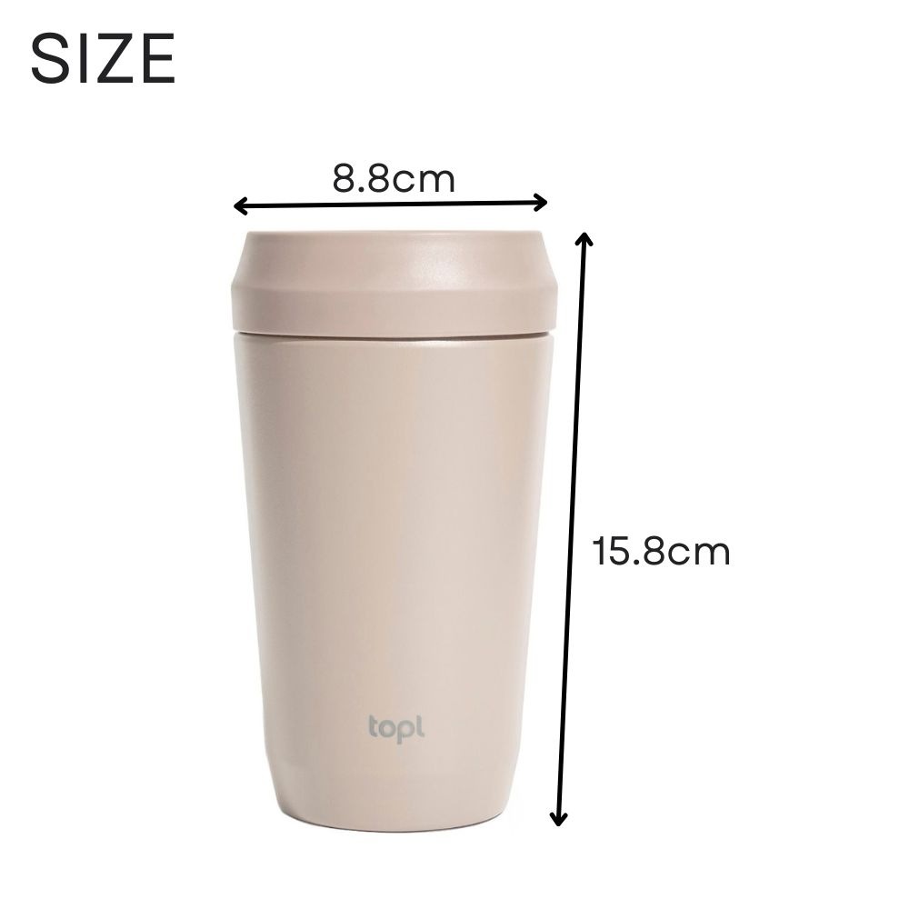 TOPL トゥゴータンブラー 350ml タンブラー トップル ステンレスタンブラー 蓋付き 保温 保冷 真空断熱 360度 透明蓋 To Go Tumbler コップ マグカップ コーヒー 蓋付きタンブラー 持ち運び 漏れにくい BPAフリー おしゃれ ギフト プレゼント