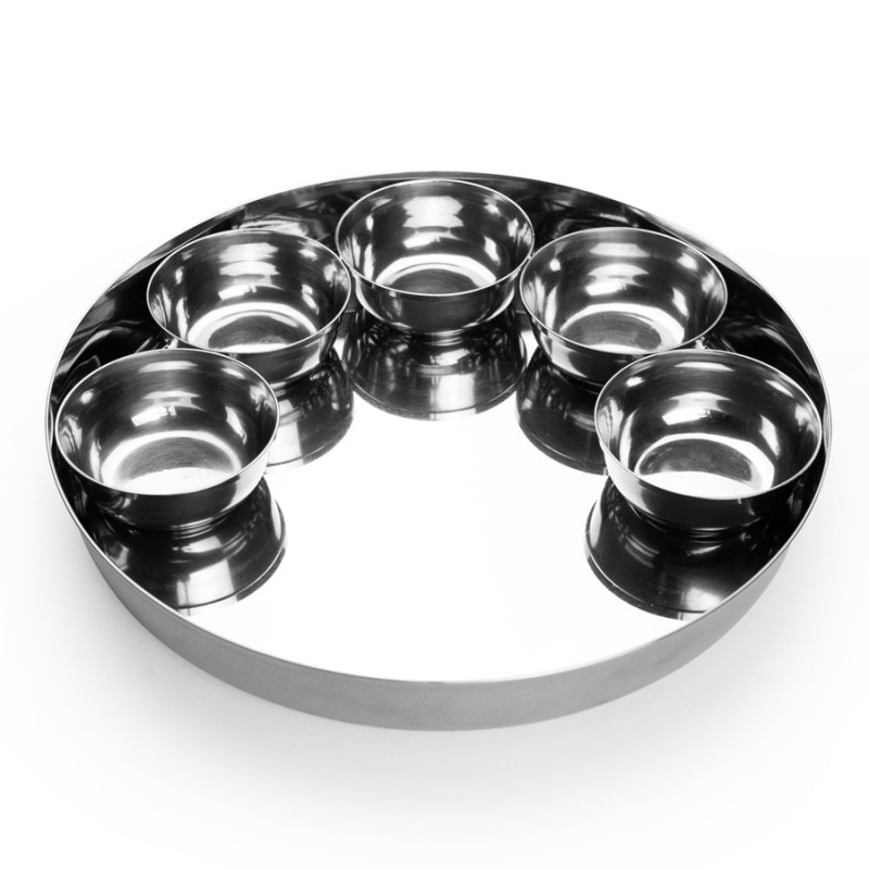 インド食器（ターリー＆カトリ）セット Thali & Katori set