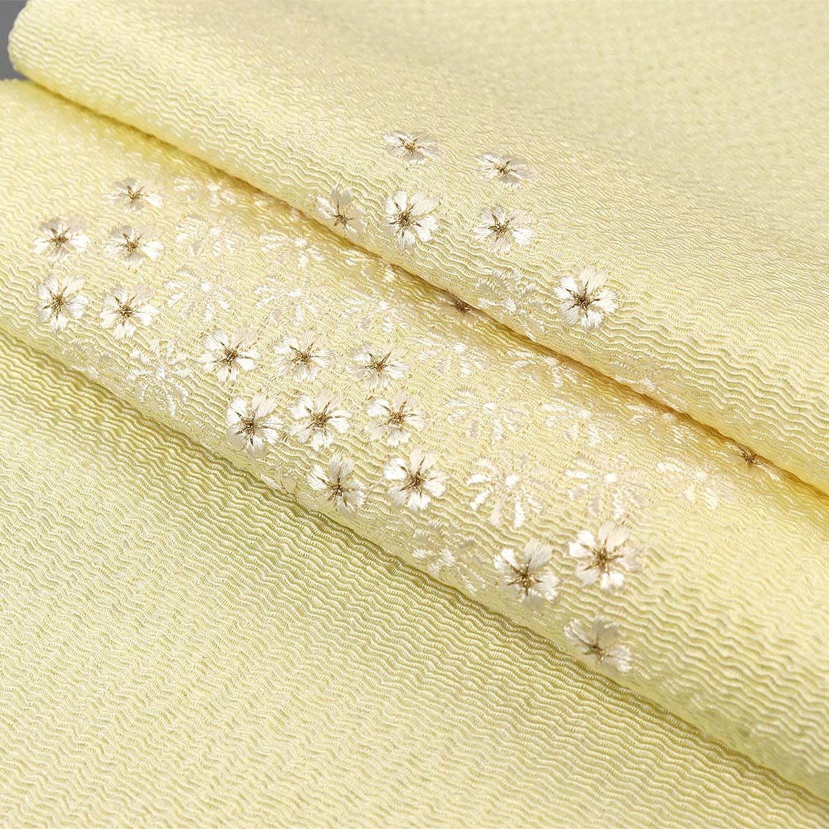 色留袖 正絹 縮緬 裾模様 萩紅葉菊 日本刺繍 金糸 広襟 昭和初期