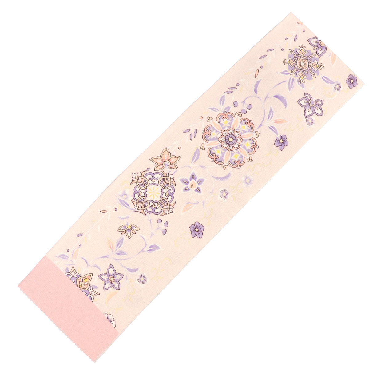 衿秀 公式 半衿 はんえり 更紗 友禅 ピンク 正絹 シルク 日本製 和装