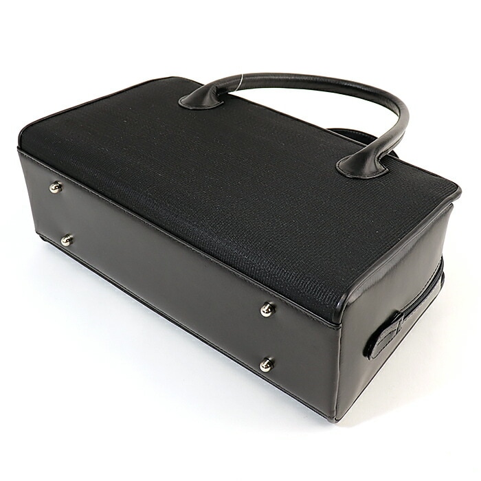 衿秀 バッグ 和装 変形利休バッグ 本革 ブラック 衿秀 バッグ 和装