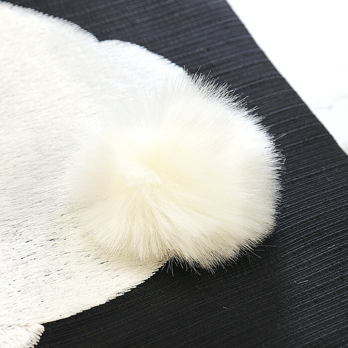衿秀 公式 帯 うさぎ ウサギ animal 兎 しっぽ 黒色 名古屋帯 おび 九