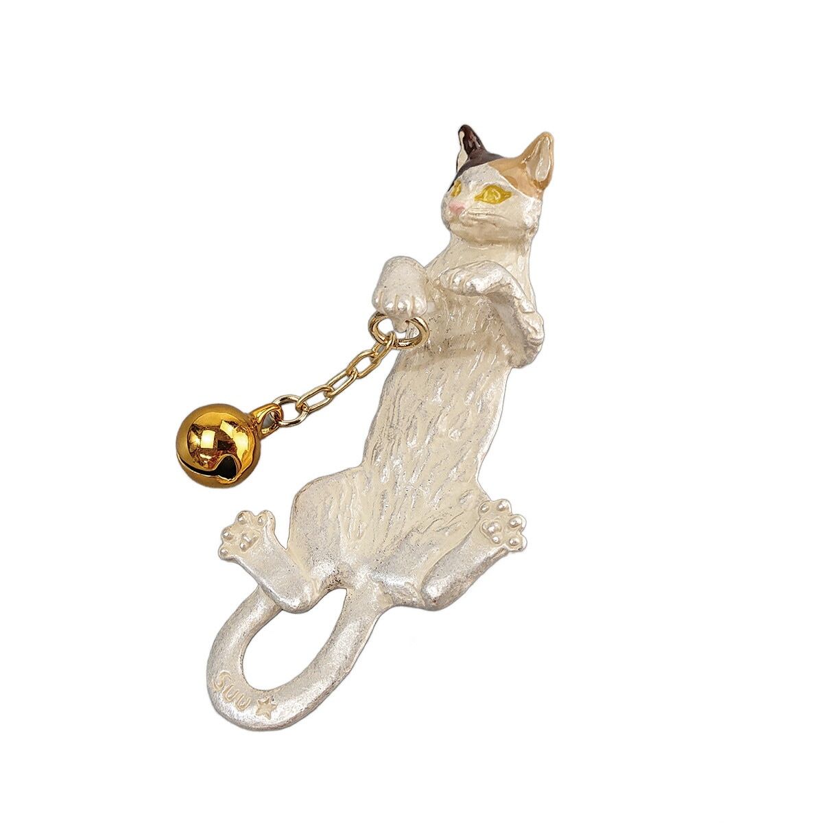 衿秀 公式 根付 根付け ねつけ 三毛猫 ねこ 猫 ネコ ブラフシュー