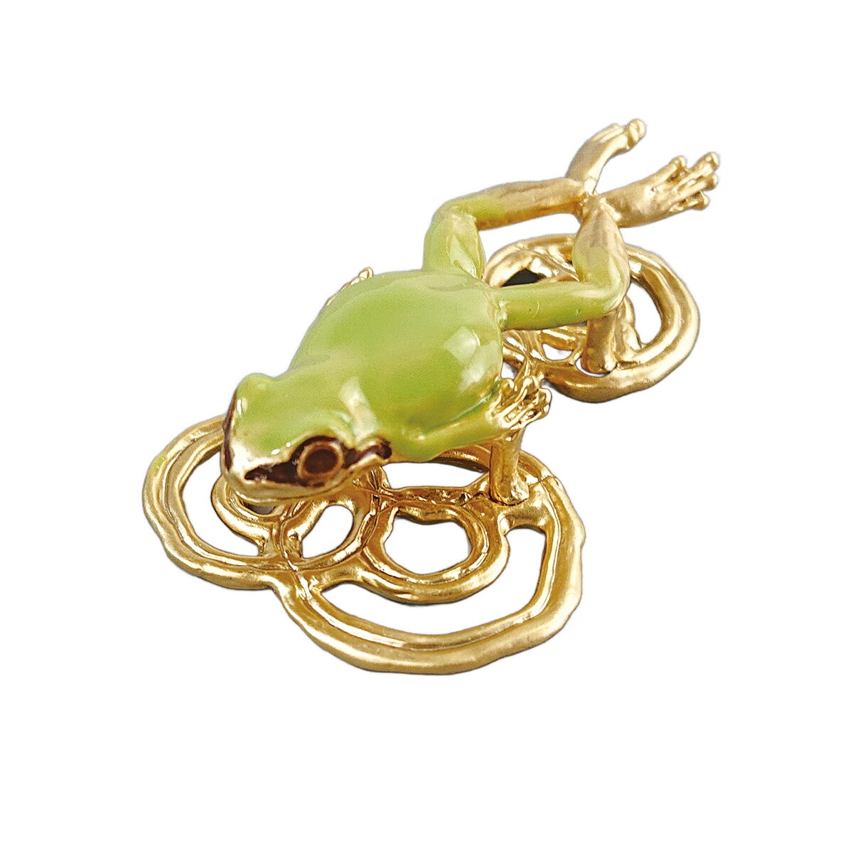 衿秀 公式 帯留め 帯留 おびどめ 蛙 カエル かえる suu ブラフシュー