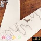 衿秀 公式 き楽っく 替え衿 替衿 かええり 刺繍 蝙蝠 コウモリ こうもり 半衿 はんえり きらっく 洗える 日本製 和装小物 えりひで すなお きものすなお
