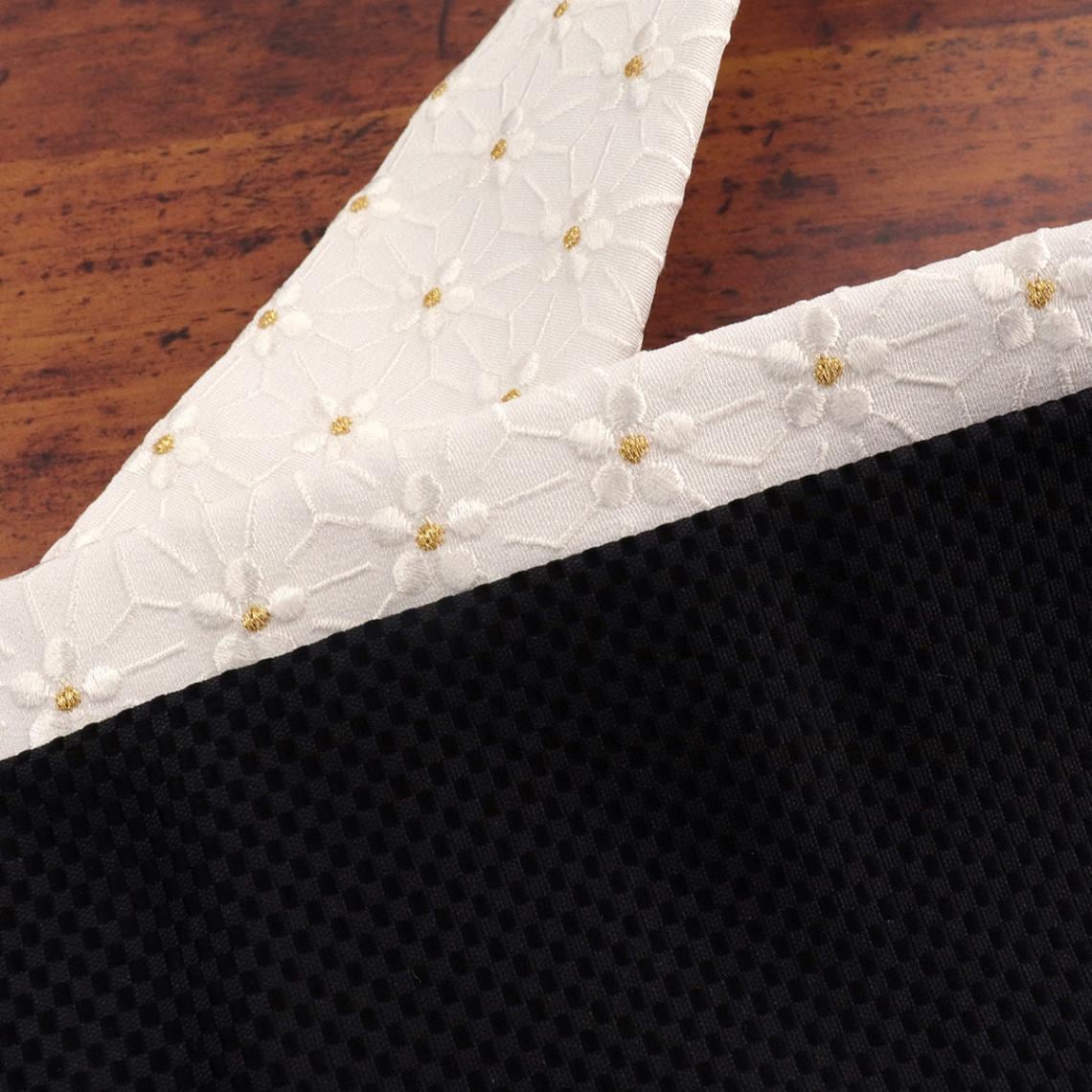 衿秀 公式 き楽っく 替え衿 替衿 かええり 刺繍 麻の葉 花柄