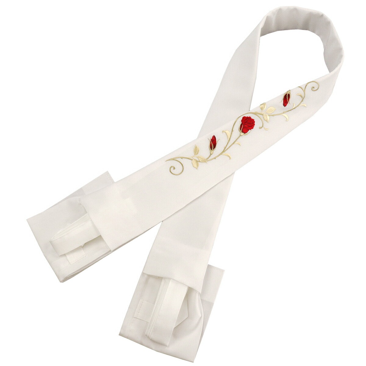 衿秀 公式 き楽っく 替え衿 替衿 かええり 刺繍 薔薇 バラ ローズ 半衿