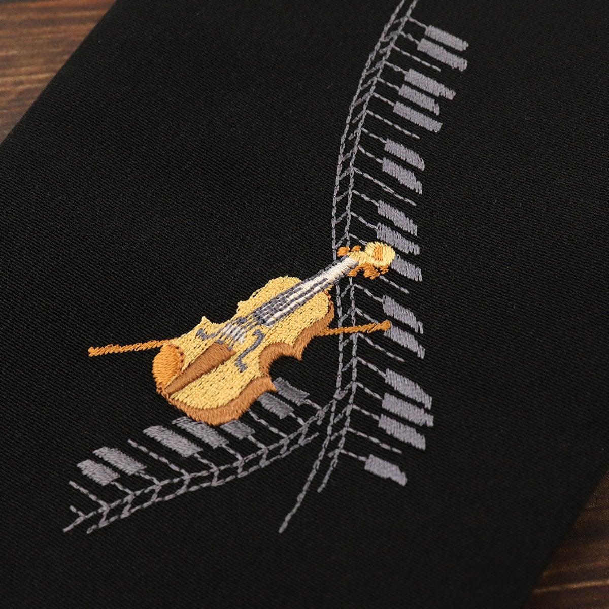 衿秀 公式 き楽っく 替え衿 替衿 かええり 刺繍 二重奏 バイオリン