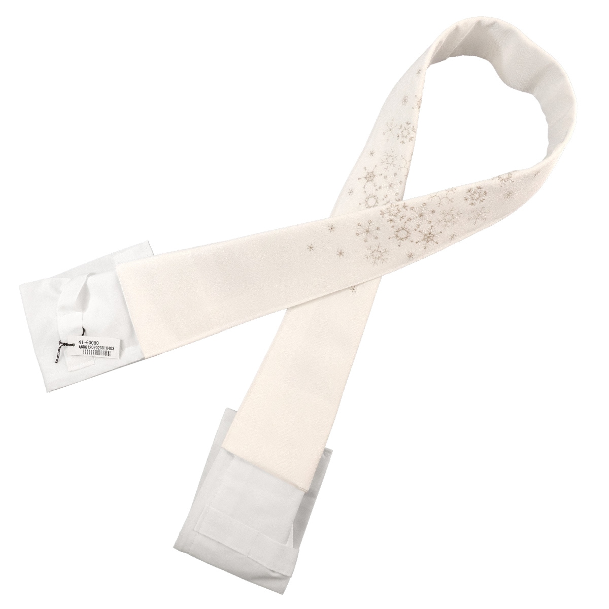 衿秀 公式 き楽っく 替え衿 替衿 かええり 刺繍 雪の結晶 金糸