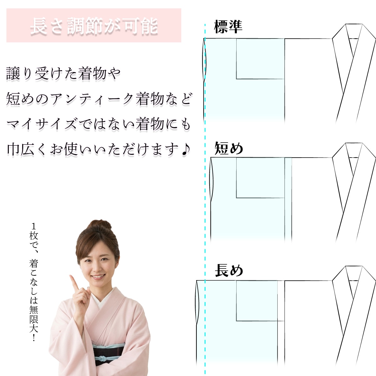 衿秀 公式 き楽っく 長襦袢 千花 冬 袷用 友禅 きらっく 襦袢 じゅばん