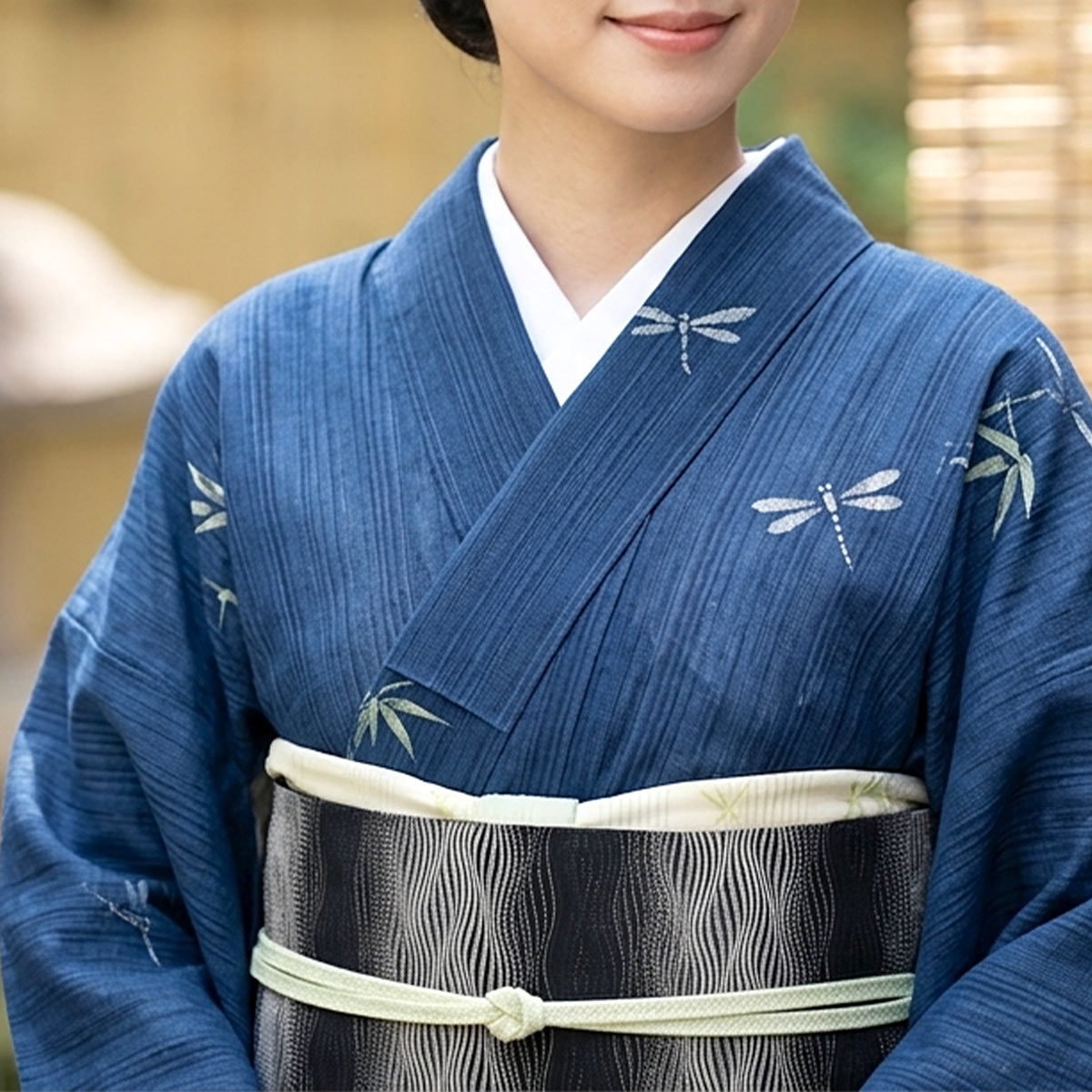 絽　紗　盛夏　蜻蛉　蜻蛉生る　161　小紋　フルセット　洗える着物　バチ衿　夏5 衿秀 公式 帯揚げ 夏 正絹 日本製 とんぼ 蜻蛉 絽 ぼかし おびあげ 帯