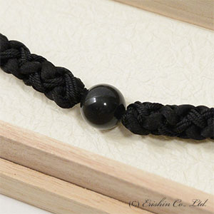羽織紐（天然石/黒）[男性用]