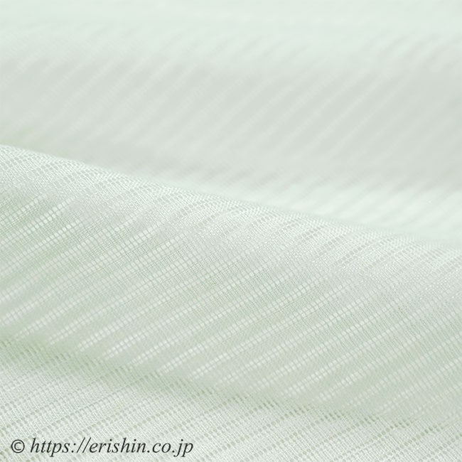 帯揚げ（無地/薄萌葱・与謝野本麻絽）　☆再入荷しました。