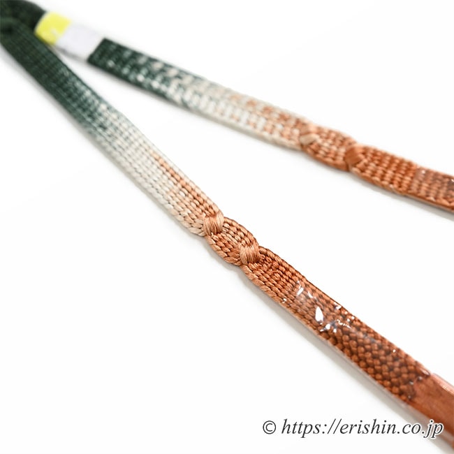 羽織紐（暈かし/藍媚茶×代赭）