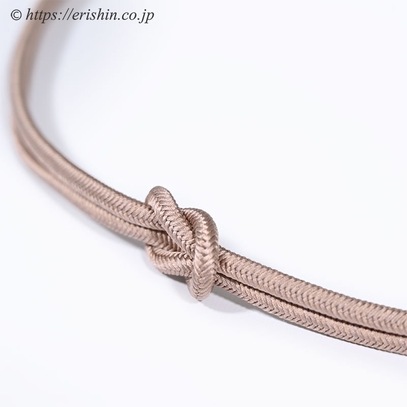 帯締め 細丸組（丁子茶色）[夏・単衣向]