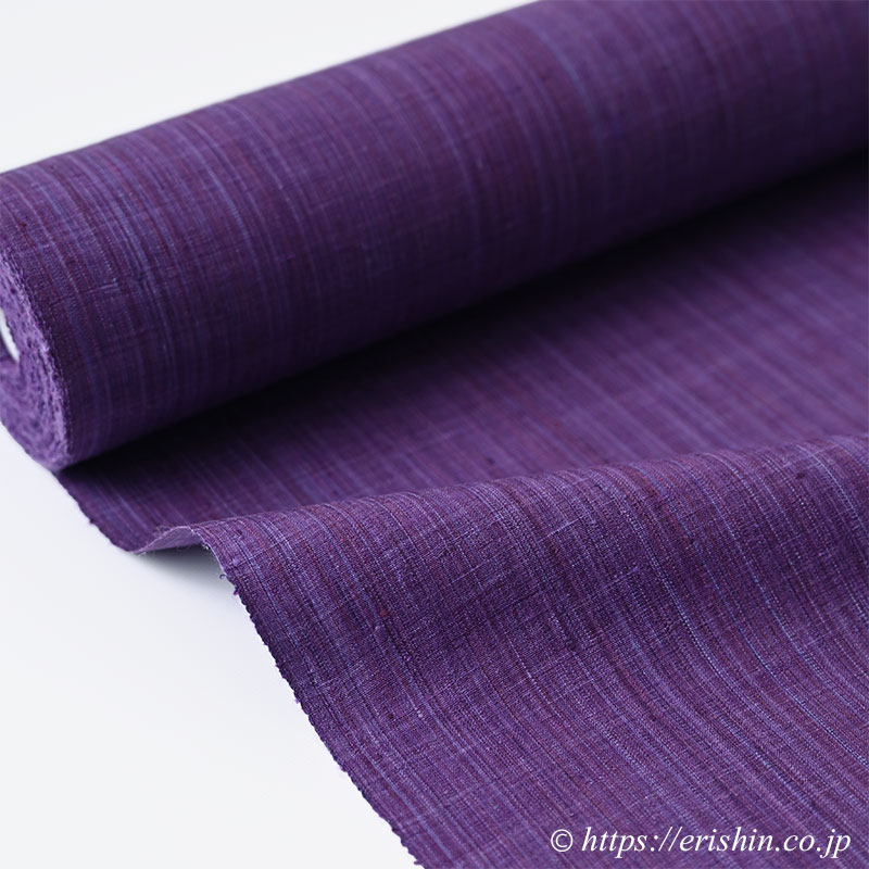 夢訪庵（桝蔵順彦）　余呉紬（フェルナンブーコ/紅紫〔こうし〕色）