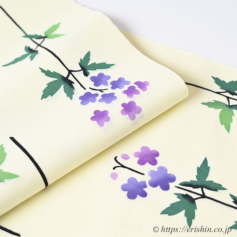 掘り出し市】竺仙/ちくせん 玉むし浴衣（紫陽花）竺仙『着物・呉服えり新』
