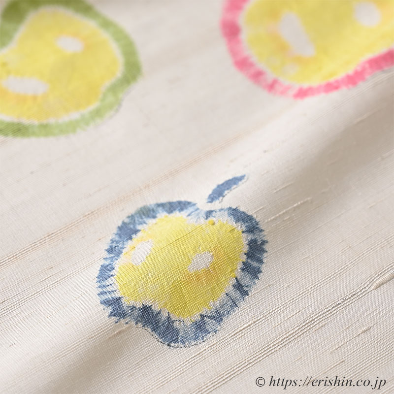 森健持 染名古屋帯(りんごです・辻ケ花/紬地)