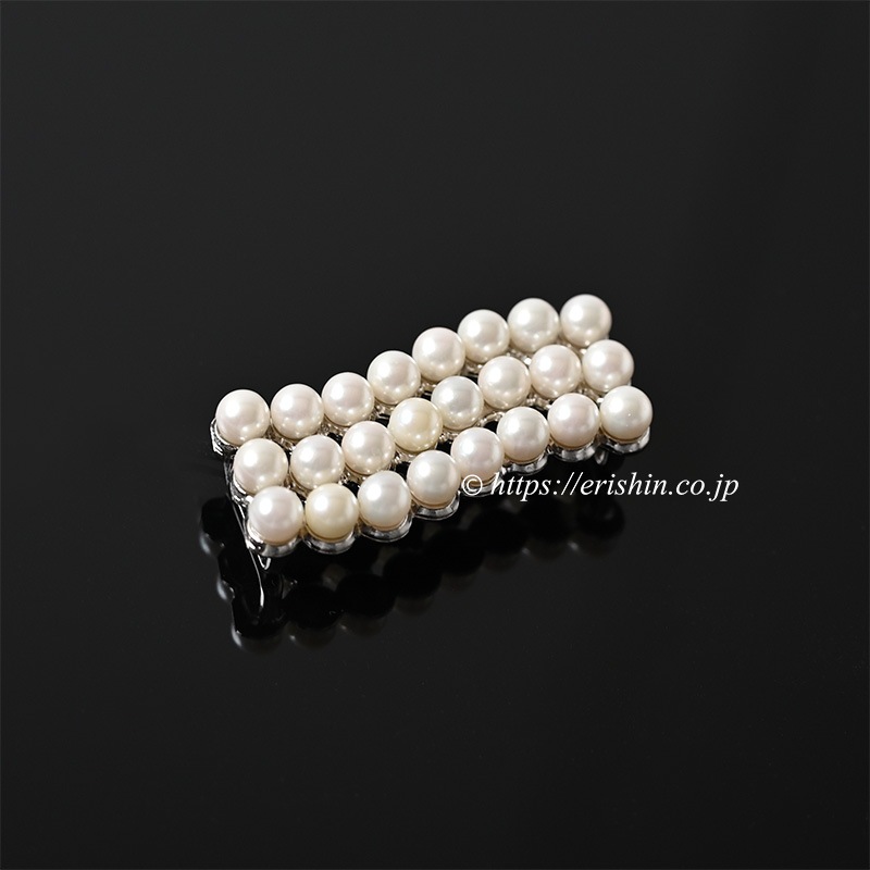 帯留め(パール風 No.4) ☆再入荷しました。