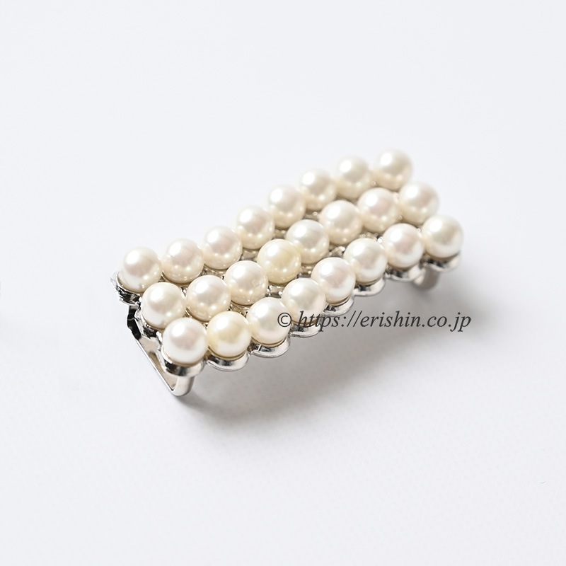 帯留め(パール風 No.4) ☆再入荷しました。
