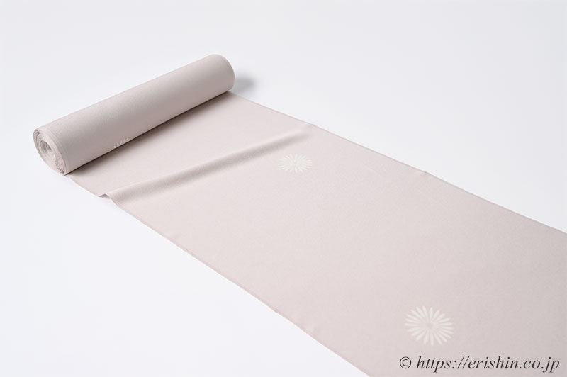 小紋(丸菊紋/灰桜色)