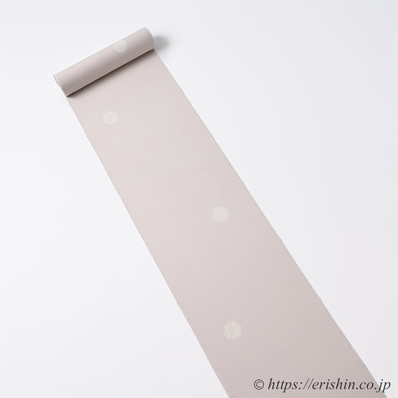 小紋(丸菊紋/灰桜色)