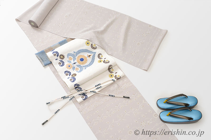 1*い様 洛風林 名古屋帯 正絹 刺繍 色使いの良い草花文 九寸U-8370 1*い様 洛風林 名古屋帯 正絹 刺繍 色使いの良い草花