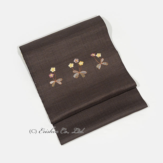 【お誂え】手刺繍名古屋帯(更紗小花)