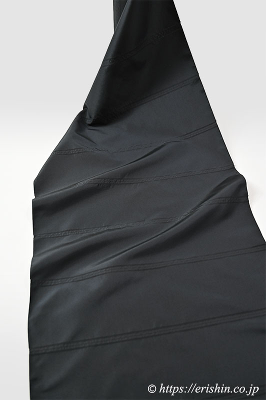 洛風林 しじら織コート(雨コート兼用/墨色)