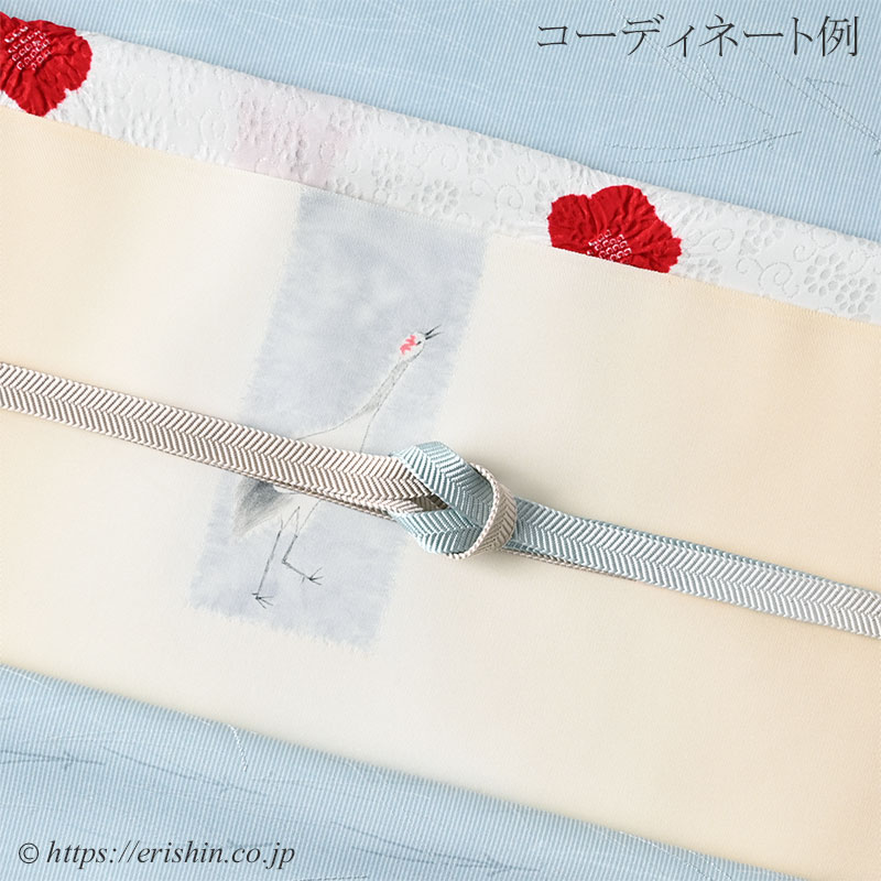 森健持 染名古屋帯(目出度き哉・辻ケ花/塩瀬)森健持『着物・呉服えり新』 森健持 染名古屋帯(目出度き哉・辻ケ花/塩瀬)森健持『着物・呉服えり新』