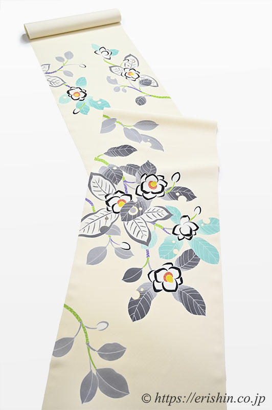 湯本エリ子 染名古屋帯(大山れんげ)