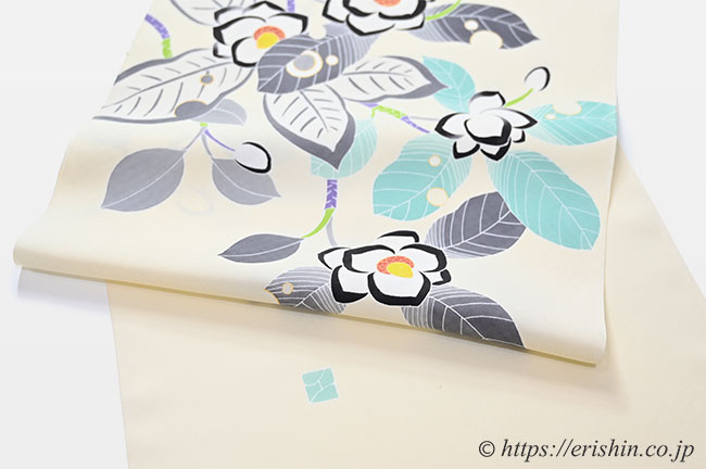 湯本エリ子 染名古屋帯(大山れんげ)